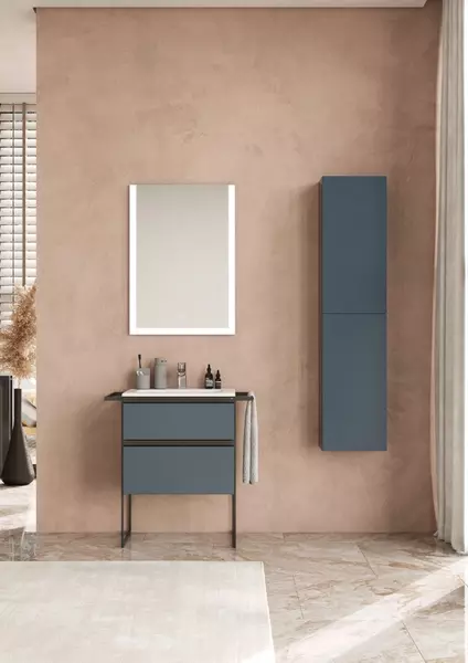 Мебель для ванной подвесная Roca Domi 60 с 2 ящиками синий матовый 51928₽