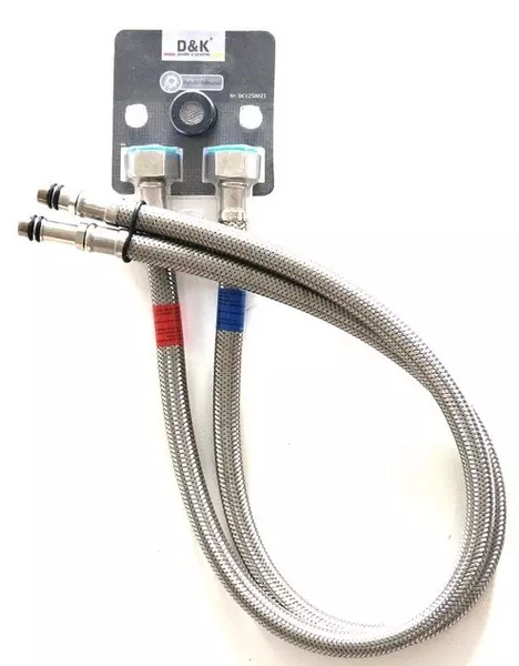 Подводка гибкая в нержавеющей оплётке D K DC1250021 Г12-M10 2шт 60 см 470₽