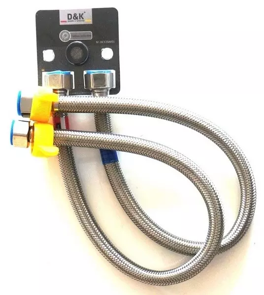 Подводка гибкая в нержавеющей оплётке D K DC1250051 Г12-Г12 2шт 50 см 510₽