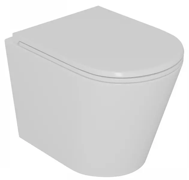 Подвесной унитаз безободковый D K Venice DT1026016 белый с сиденьем дюропласт с микролифтом белое 15900₽