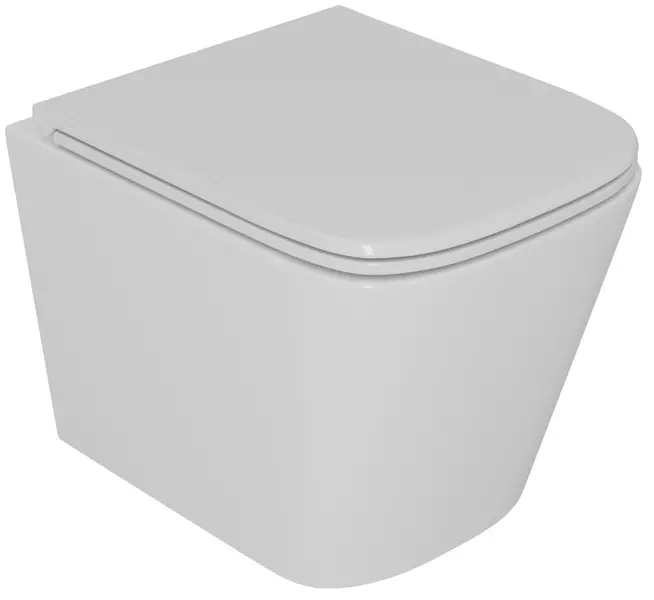 Подвесной унитаз безободковый D K Berlin DT1436016 белый с сиденьем дюропласт с микролифтом белое 15900₽