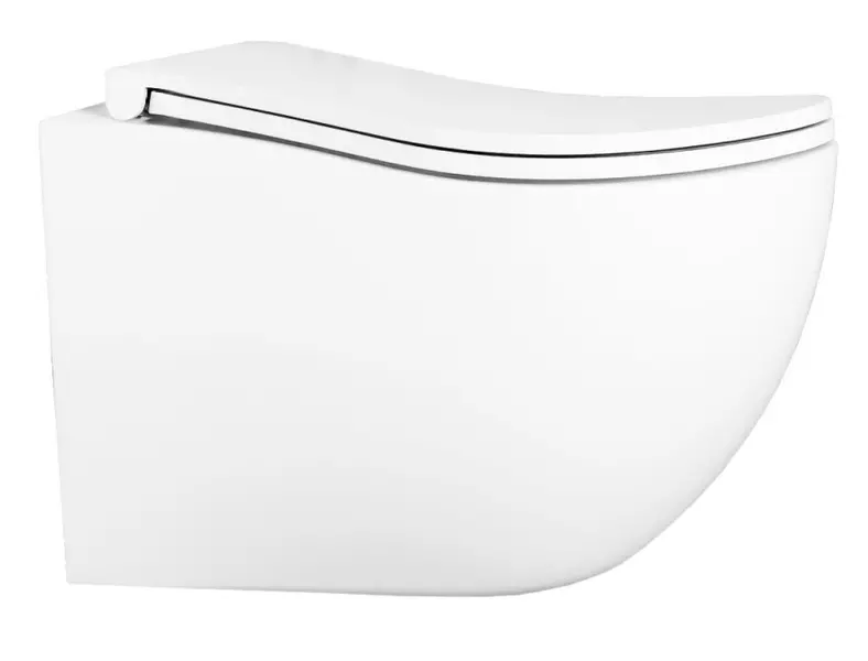 Подвесной унитаз безободковый D K Munchen DT1566516 белый с сиденьем дюропласт с микролифтом белое 16920₽