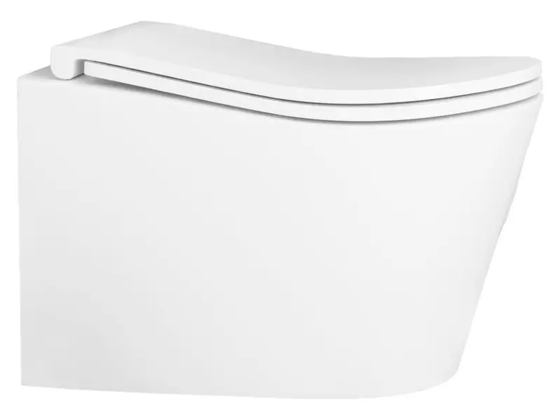 Подвесной унитаз безободковый D K Bamberg DT1556516 белый с сиденьем дюропласт с микролифтом белое 16920₽