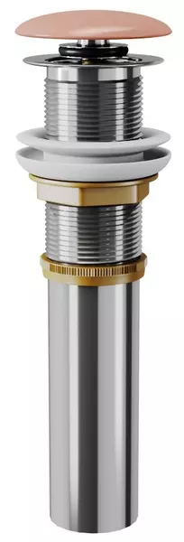 Донный клапан для раковины D K DC9004 с механизмом Клик-Клак розовый 2750₽