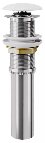 Донный клапан для раковины D K DC9008 с механизмом Клик-Клак белый матовый 2750₽