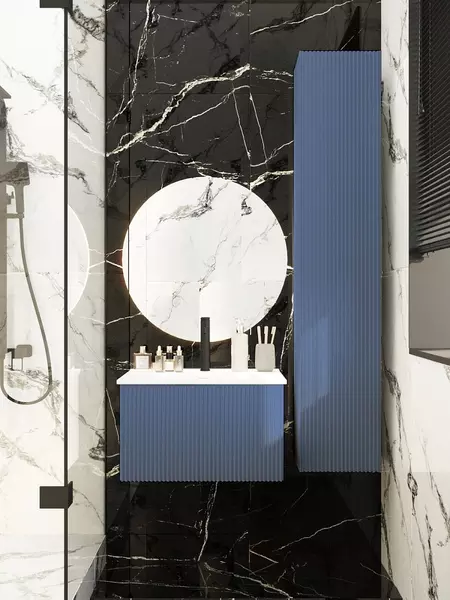 Мебель для ванной подвесная La Fenice Terra 60 Blu Grigio 79840₽