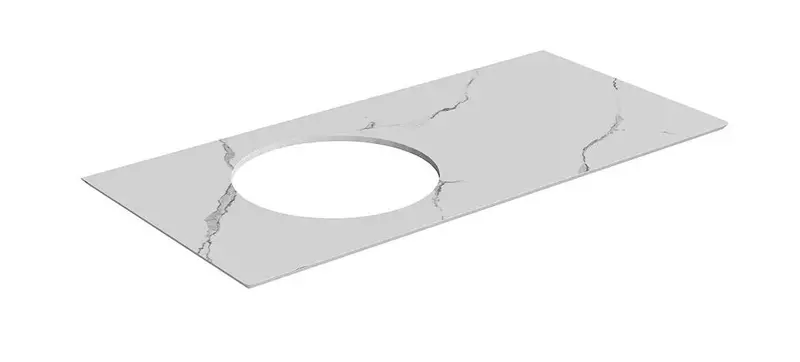 CO3.SG50008220R\100 Спец. изделие декоративное без отверстий под смеситель Монте Тиберио 100 см, белый натуральный CO3.SG50008220R\100 · Kerama Marazzi, CO3.SG50008220R\100
