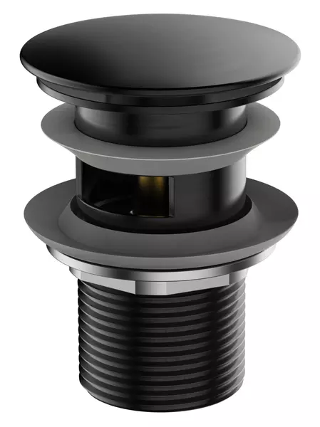 Донный клапан для раковины ESKO BGB с механизмом Клик-Клак чёрный 2295₽
