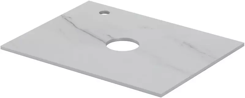 Мебельная столешница Aquanet Flat 60 с отверстием столешница керамогранит мрамор левая 9425₽