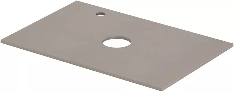 Мебельная столешница Aquanet Flat 70 с отверстием столешница керамогранит бежевая левая 9587₽