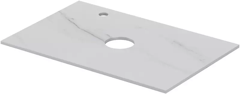 Мебельная столешница Aquanet Flat 70 с отверстием столешница керамогранит мрамор левая 9887₽