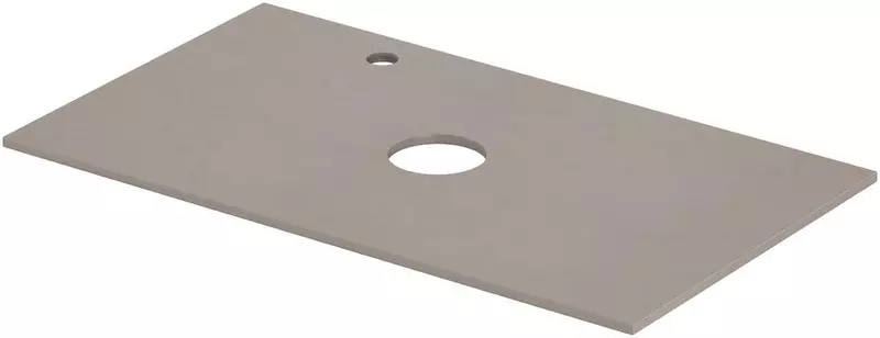 Мебельная столешница Aquanet Flat 80 с отверстием столешница керамогранит бежевая левая 9749₽