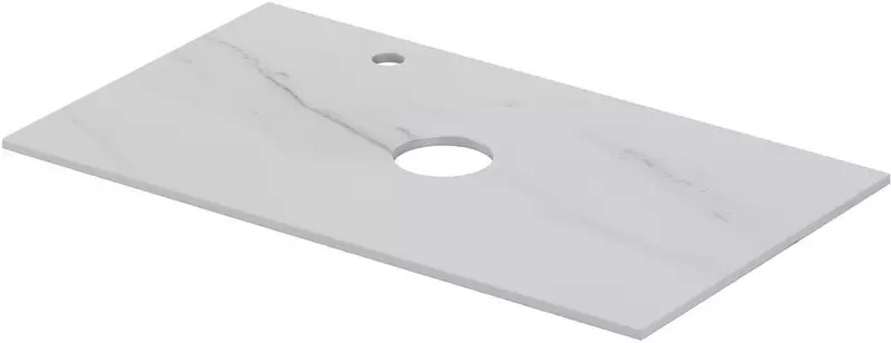 Мебельная столешница Aquanet Flat 80 с отверстием столешница керамогранит мрамор левая 10072₽