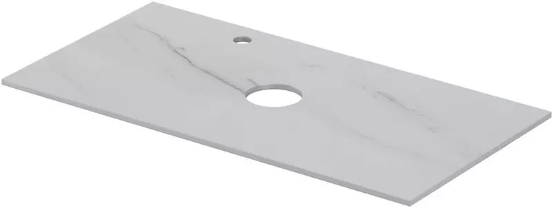 Мебельная столешница Aquanet Flat 90 с отверстием столешница керамогранит мрамор левая 10280₽