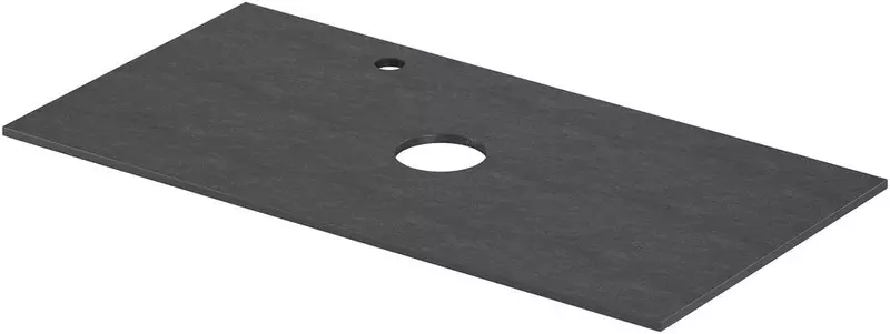 Мебельная столешница Aquanet Flat 90 с отверстием столешница керамогранит графит левая 10650₽