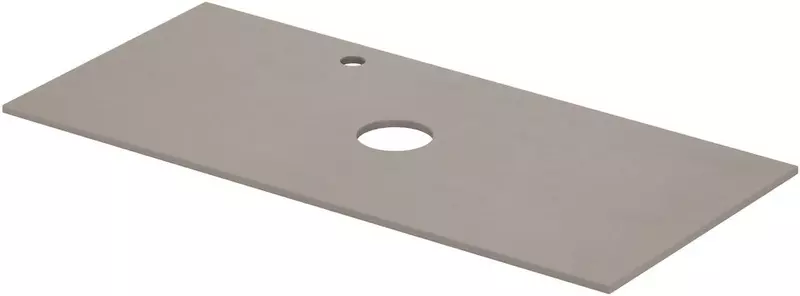 Мебельная столешница Aquanet Flat 100 с отверстием столешница керамогранит бежевая левая 10118₽