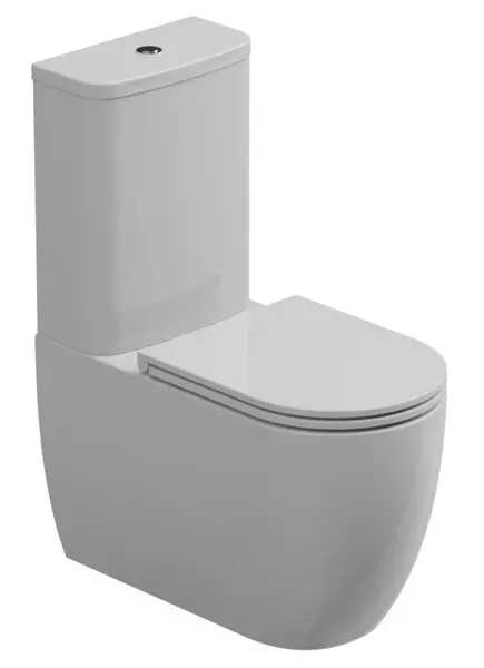 Унитаз компакт безободковый GSG Like LKMBL000PLKCIMBL000 LKCOPRSLTICR000 белыйглянец с сиденьем дюропласт с микролифтом 81100₽