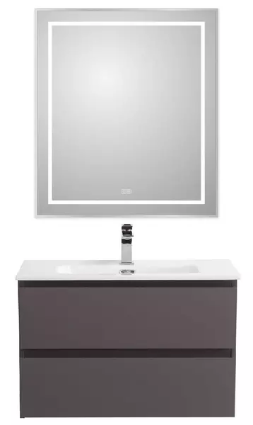 Мебель для ванной подвесная Belbagno Kraft 70 тёмно-серая матовая 58600₽