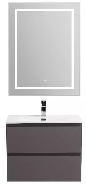 Мебель для ванной подвесная Belbagno Kraft 39 50 тёмно-серая матовая 51000₽