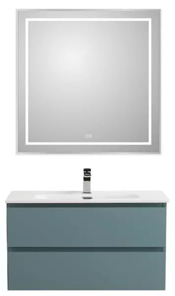 Мебель для ванной подвесная Belbagno Kraft 90 голубая матовая 66200₽