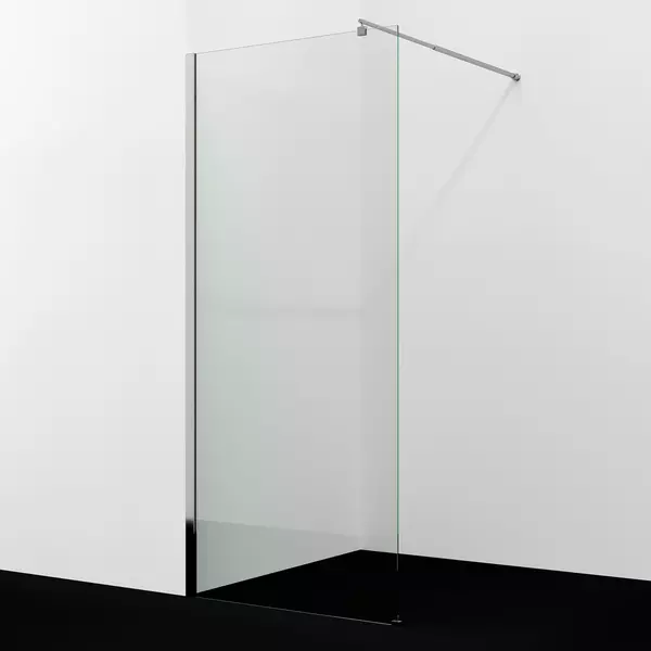 Душевая перегородка WasserKRAFT Rur 30W40 120200 120200 прозрачнаяхром без поддона универсальная 41200₽