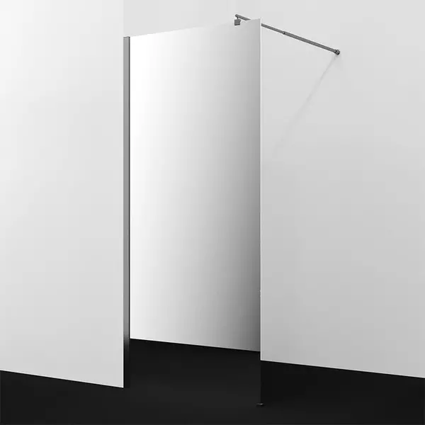 Душевая перегородка WasserKRAFT Rur 30W44GR-MR 100200 зеркальнаяграфит универсальная 55000₽