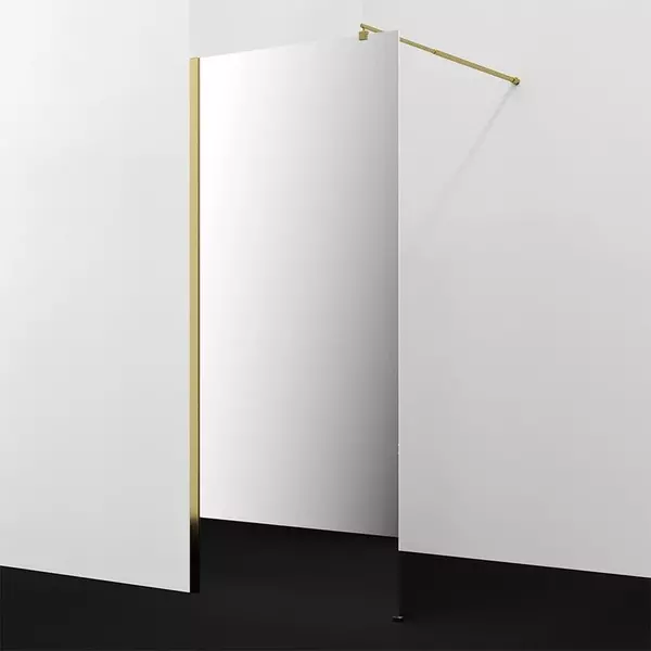 Душевая перегородка WasserKRAFT Rur 30W39PG-MR 90200 зеркальнаязолото универсальная 57840₽