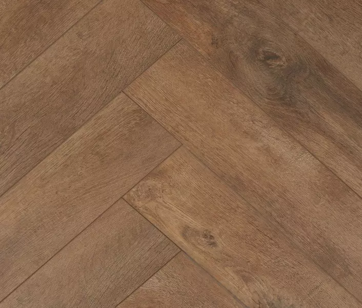 SPC-плитка «Primavera»  Herringbone Пегаса 61,5х12,3 2846 33 класс коричневый