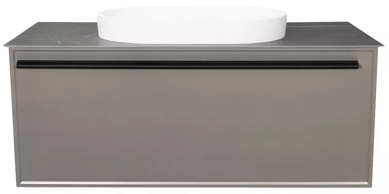 Тумба с раковиной La Fenice Elba 100 Senso 5537 подвесная Cappuccino столешница Black Olive Light Lappato 83264₽