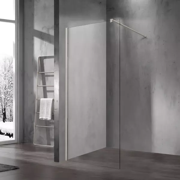 Душевая перегородка Vincea Walk-In VSW-1H600CLBN 60200 прозрачнаябрашированный никель универсальная 15500₽