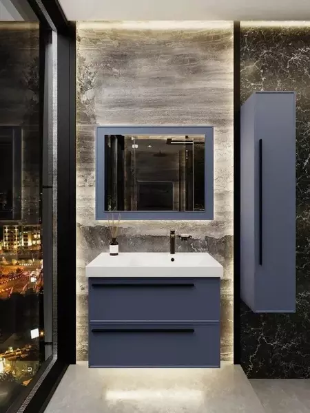 Мебель для ванной подвесная La Fenice Elba Twin 90 Blu Grigio 76329₽