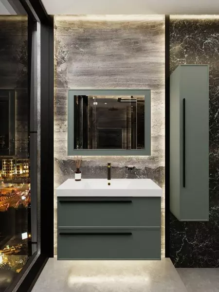 Мебель для ванной подвесная La Fenice Elba Twin 80 Grigio 70137₽