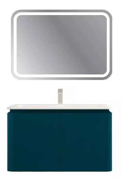 Мебель для ванной подвесная Cezares Stylus 94 с 4 ящиками 2 скрытых Blu Petrolio 196650₽