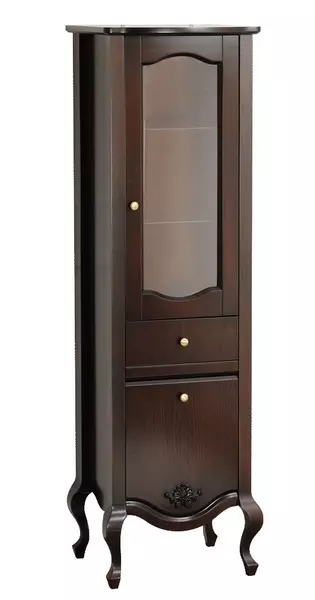 Шкаф из массива Migliore Impero 49 с стеклом noceручки золото правый 170000₽