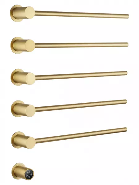 Полотенцесушитель электрический встраиваемый WONZON & WOGHAND HAMBURG, Брашированное золото (WW-AL315-BG) · Hamburg, Wonzon & Woghand, WW-AL315-BG