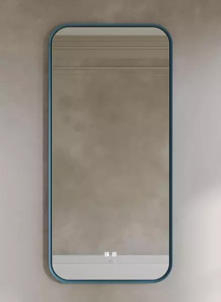 Зеркало Ukko Flex 63135 с сенсорным выключателем без света голубое 33440₽