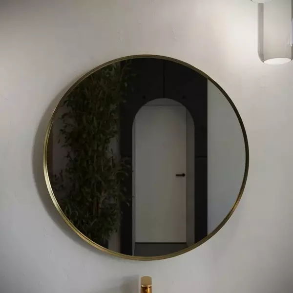 Зеркало Ukko Augusta 90 без света золото 18326₽