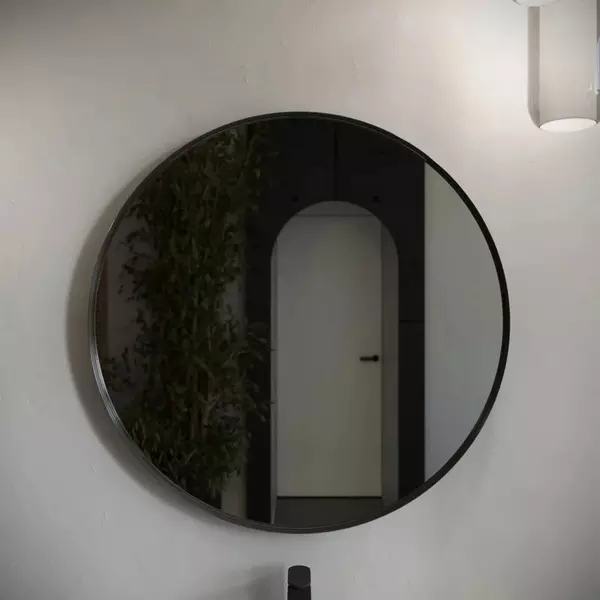 Зеркало Ukko Augusta 90 без света чёрное 18326₽