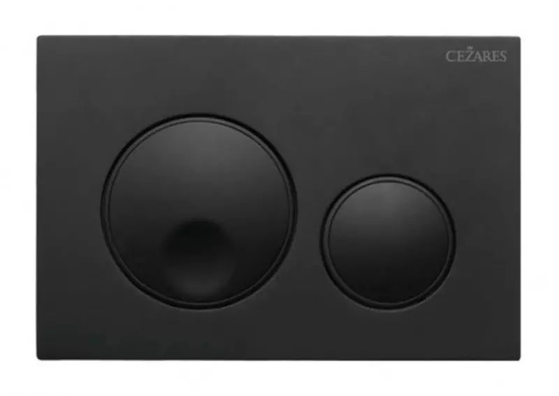 Кнопка смыва Cezares RELAX-BTN-NOP полимер чёрная матовая 3900₽