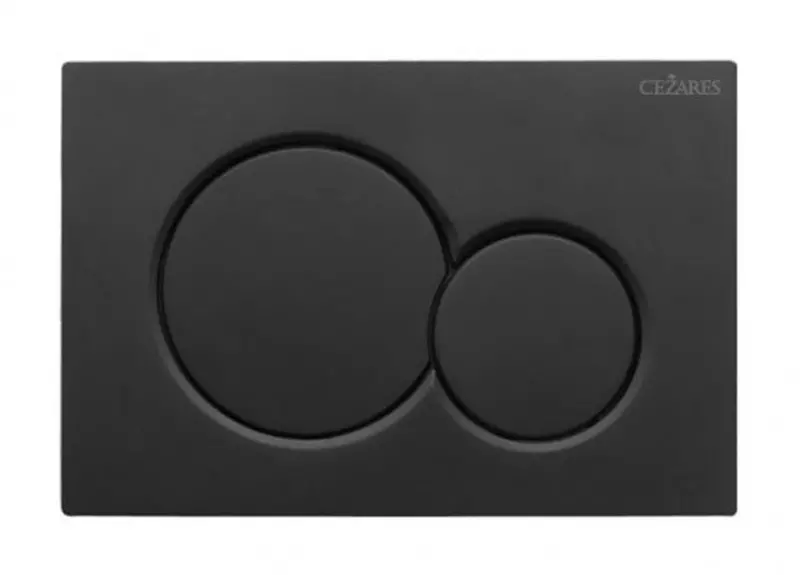 Кнопка смыва Cezares STYLUS-BTN-NOP полимер чёрная матовая 3900₽
