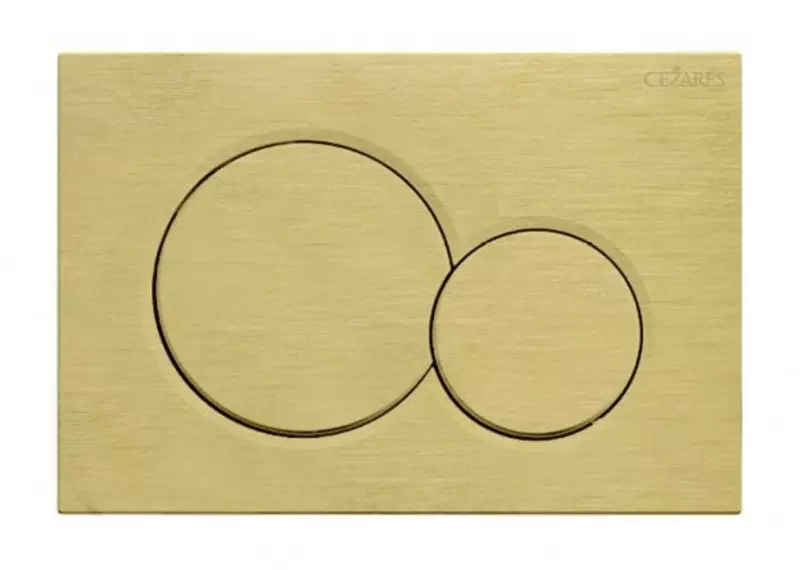 Кнопка смыва Cezares STYLUS-BTN-BORO полимер брашированное золото 4800₽