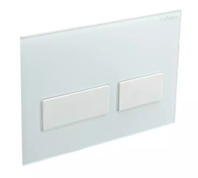 Кнопка смыва Cezares LUX-GB-2-BIO пластик стекло белая 3980₽