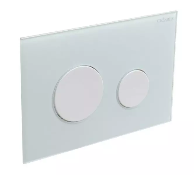Кнопка смыва Cezares LUX-GB-BIO-C пластик стекло белая 3980₽