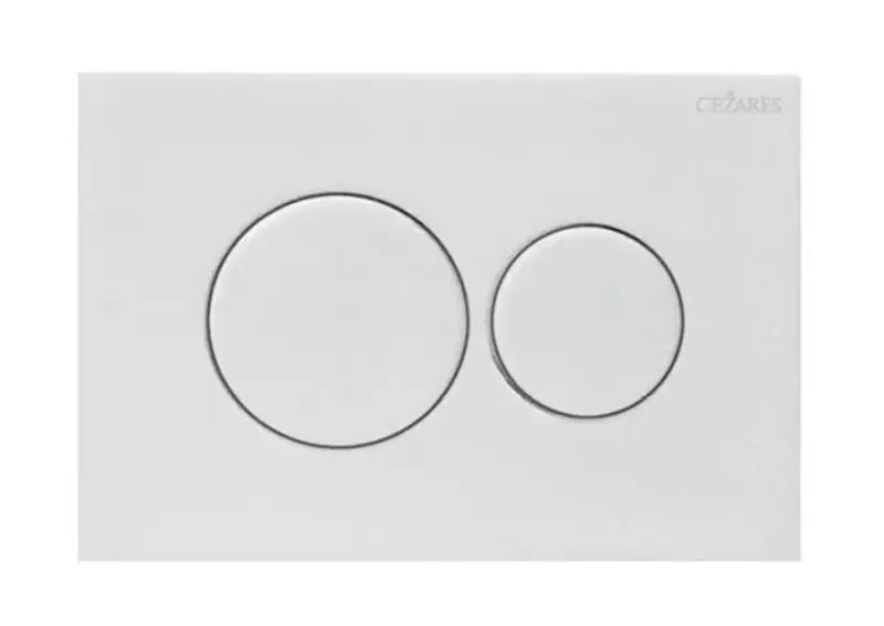 Кнопка смыва пневматическая Cezares PN1-BTN-BL полимер белая 3900₽