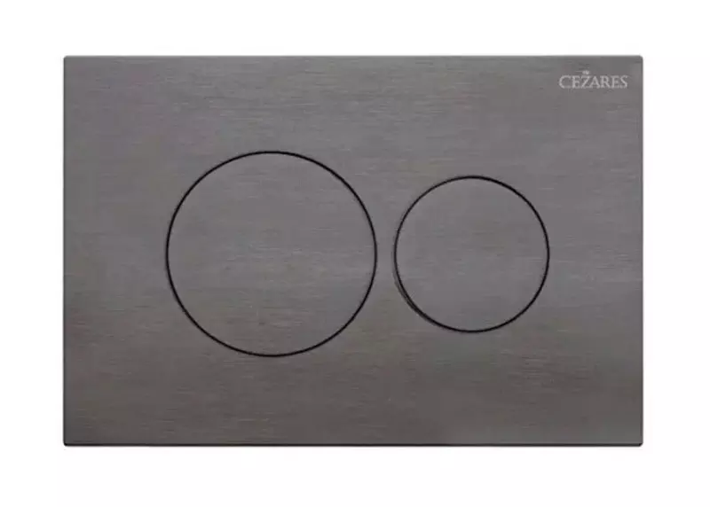 Кнопка смыва пневматическая Cezares PN1-BTN-GM полимер оружейная сталь 4800₽