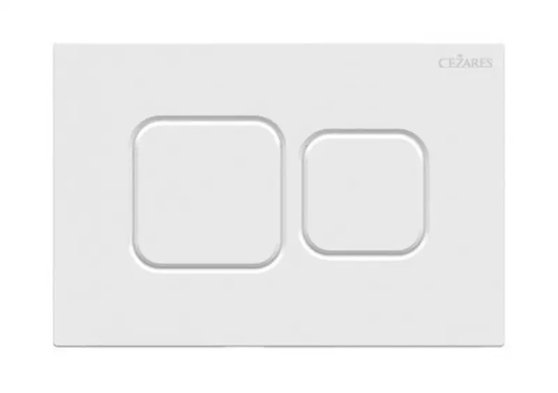 Кнопка смыва пневматическая Cezares PN2-BTN-BL полимер белая 3900₽