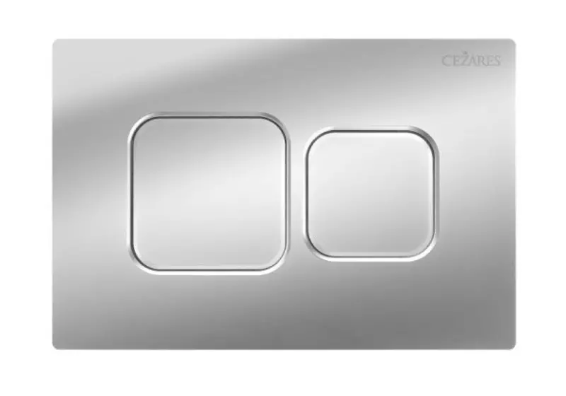 Кнопка смыва пневматическая Cezares PN2-BTN-01 полимер хром 3900₽