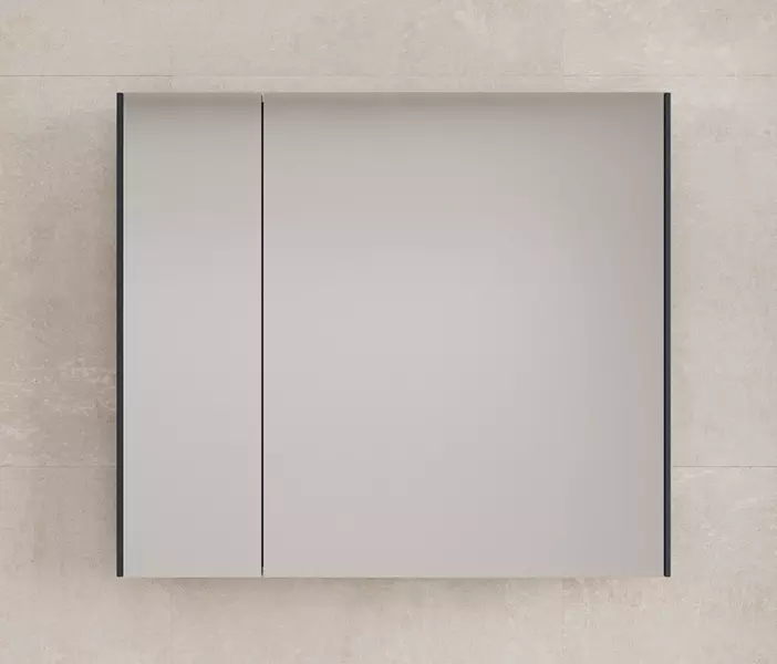 Зеркальный шкаф Style Line Лима 80 без света графит универсальный 14574₽