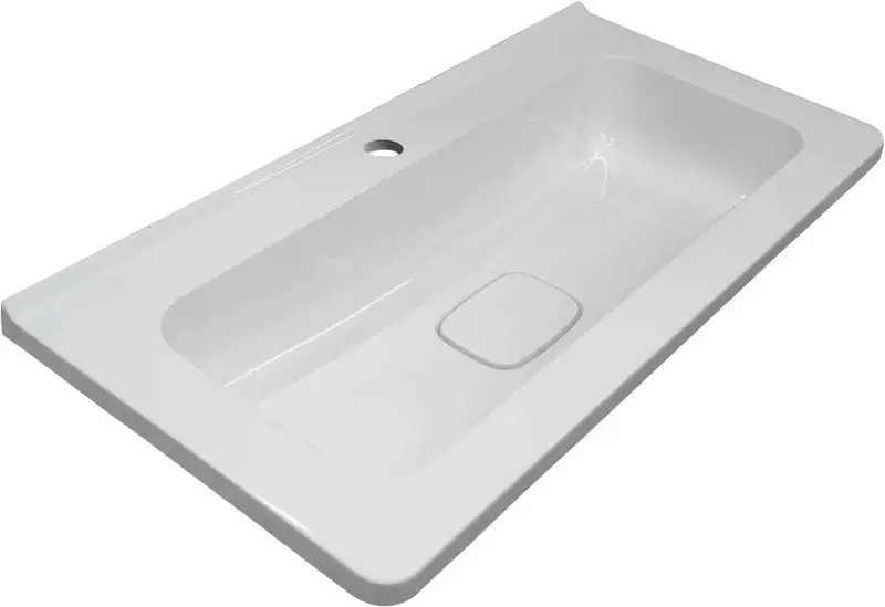 Раковина «Эстет» Каре Люкс Мини 90/35 искусственный камень белая