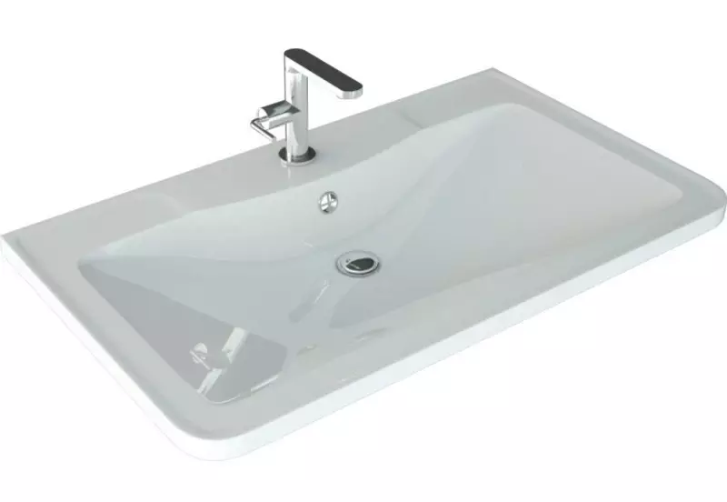 Раковина Style Line Атлантик 70 литьевой мрамор белая 7508₽